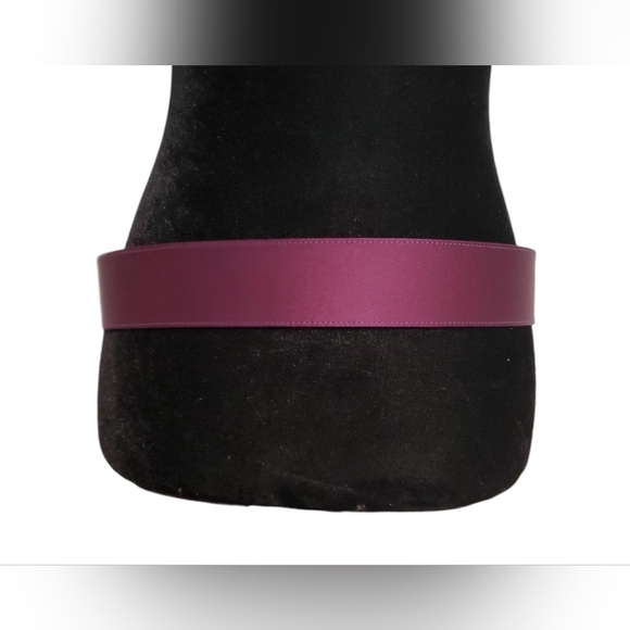 Saint John Violet Purple Leather and Cloth Belt - Picture 3 of 10